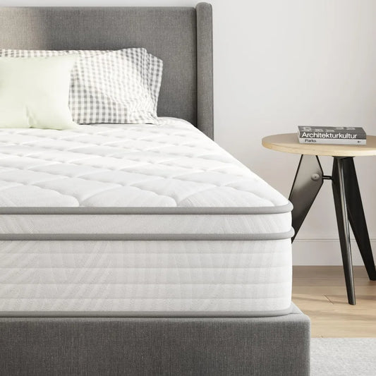 10 inch Queen Size Mattress, Hybrid Mattress Queen Size with Comfortable Foam & Individually Pocket Spring,Queen Mattress in Box