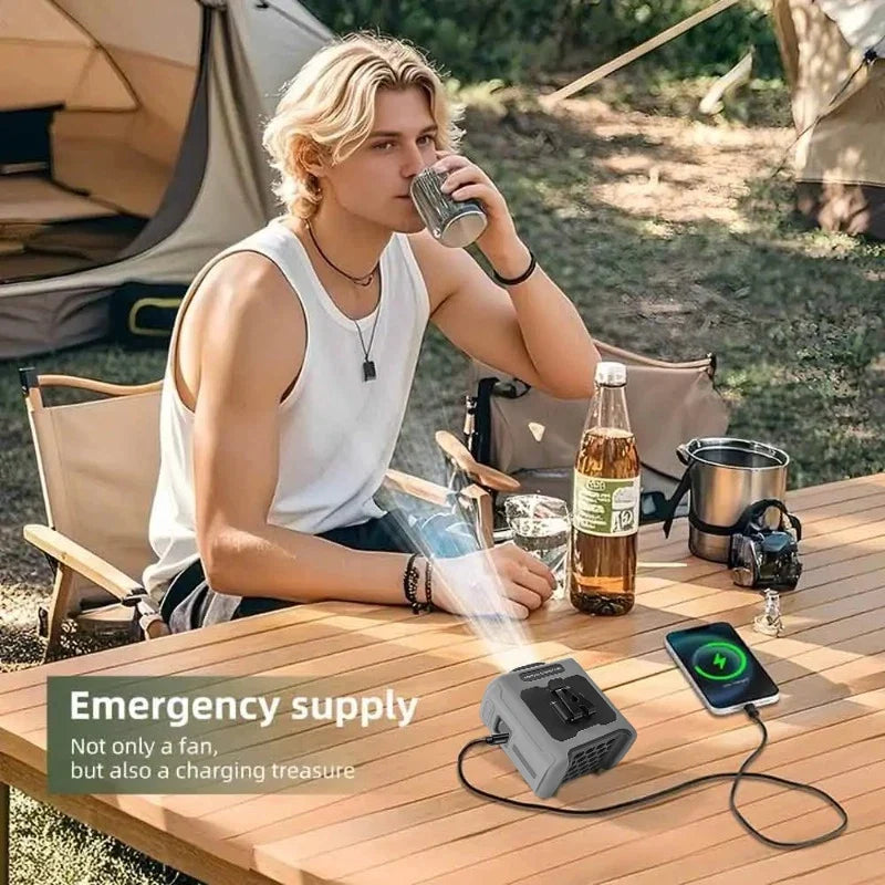 10000mah Portable Neck Fan Cooling Rechargeable Hands-Free Waist Clip