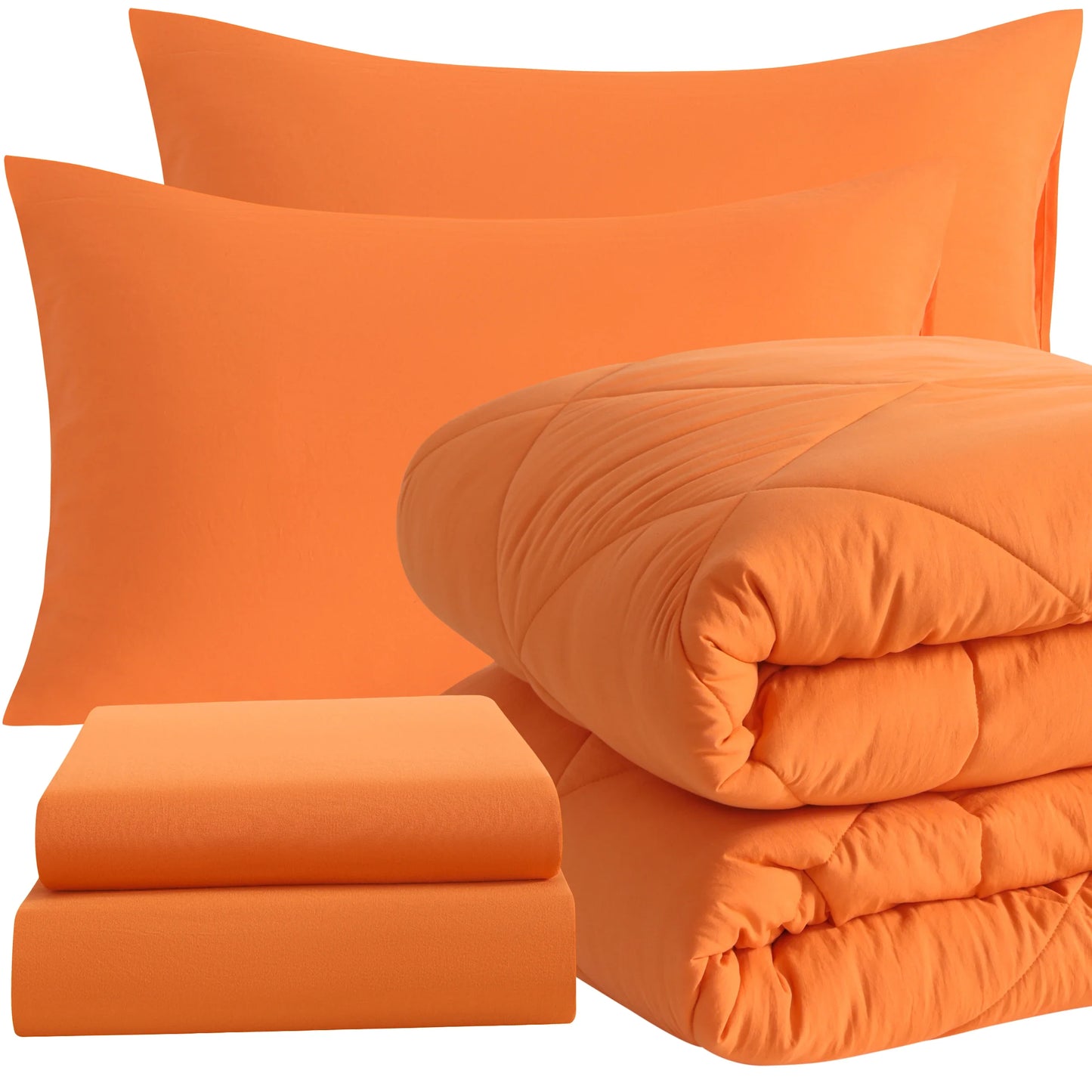Comforter Set Includes Fitted Sheet, Top Sheet and Pillowcases