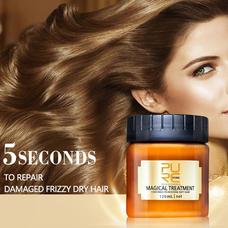 Free Shipping  60/120ml  Original PURC keratin Hair Mask Magical keratin Hair Treatment Cream 5 Seconds Repairs Damage Hair