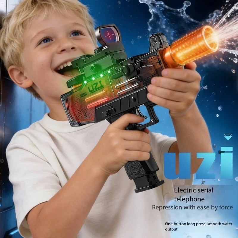 UZI Water Gun Toy Swimming Pool Play Water Adult Shots Games Toy Outdoor Games High Pressure Water Gun Summer Swimming Pool Toys