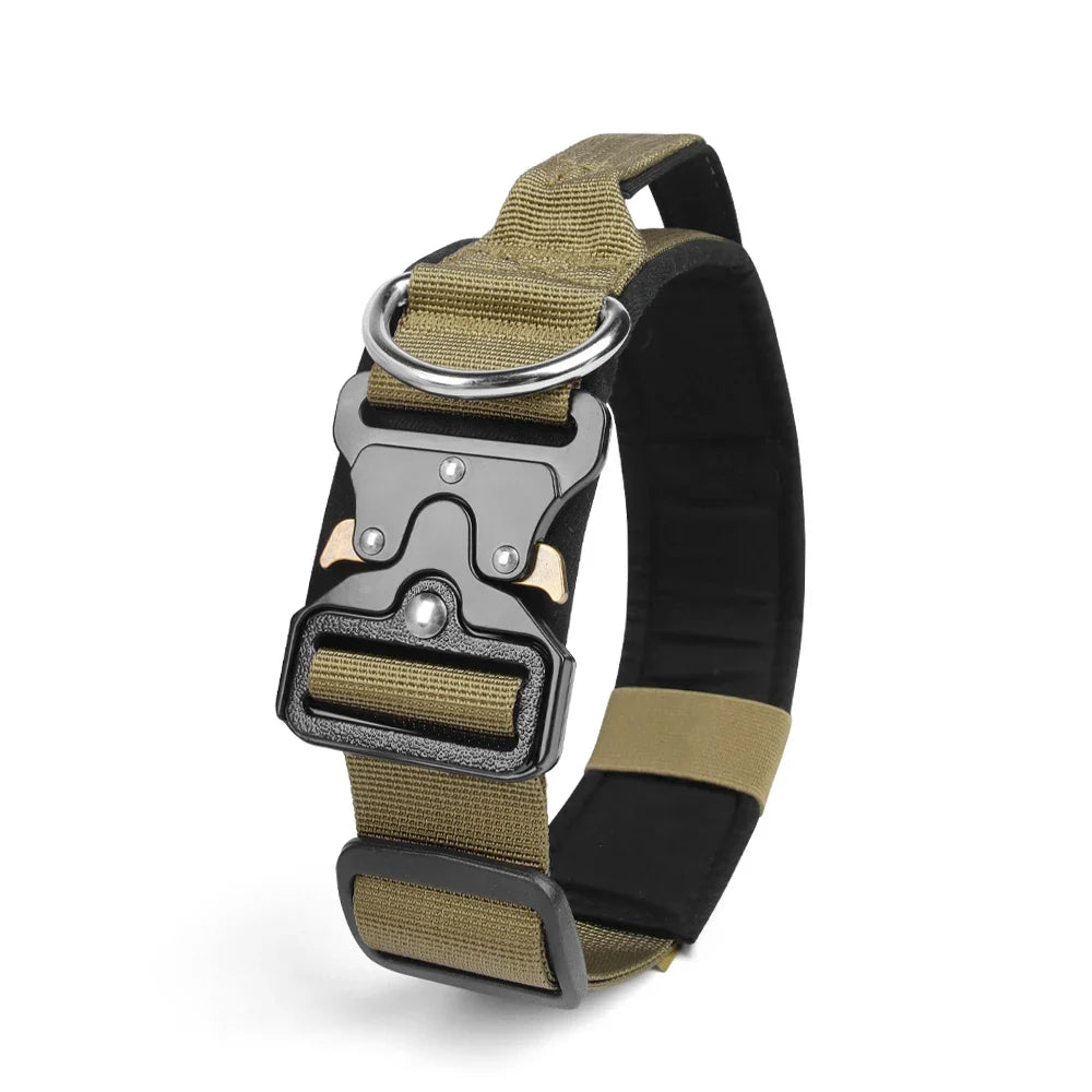 Tactical Dog Collar for Medium to Large Dogs 8 Colors Pet Collar Durable Comfortable Harness for Training And Control