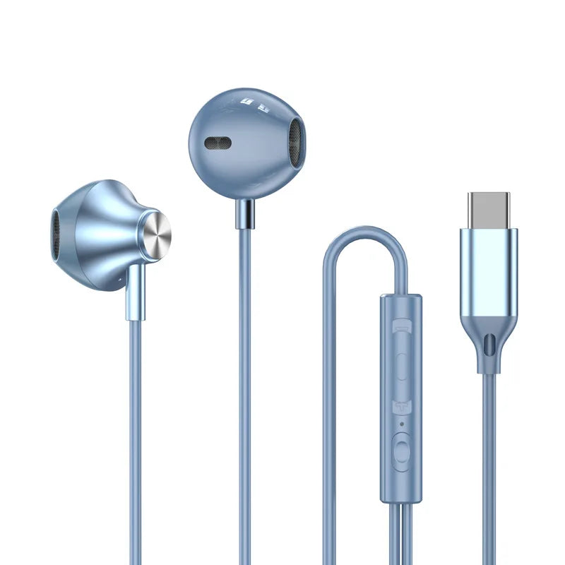 For Samsung Headphones USB Type C Earphones 3.5mm Headset With MIC Remote Control Earplugs For Galaxy S26 S25 S24 S23 S22 Ultra