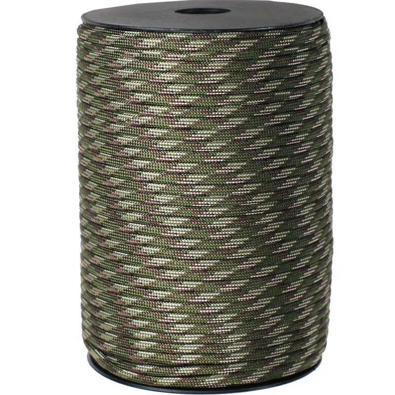 100/50m 550 Military Standard 9-Core Paracord Rope 4mm Outdoor
