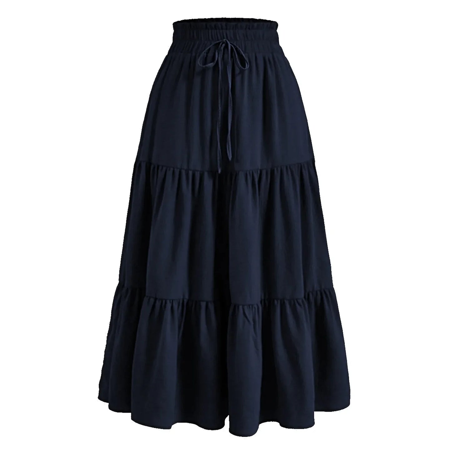 Women'S Boho Vintage Floral Print Maxi Skirt Elastic High Waist Pleated Flowy A Line Long Skirts Toddler Fall 2024 Falda Short