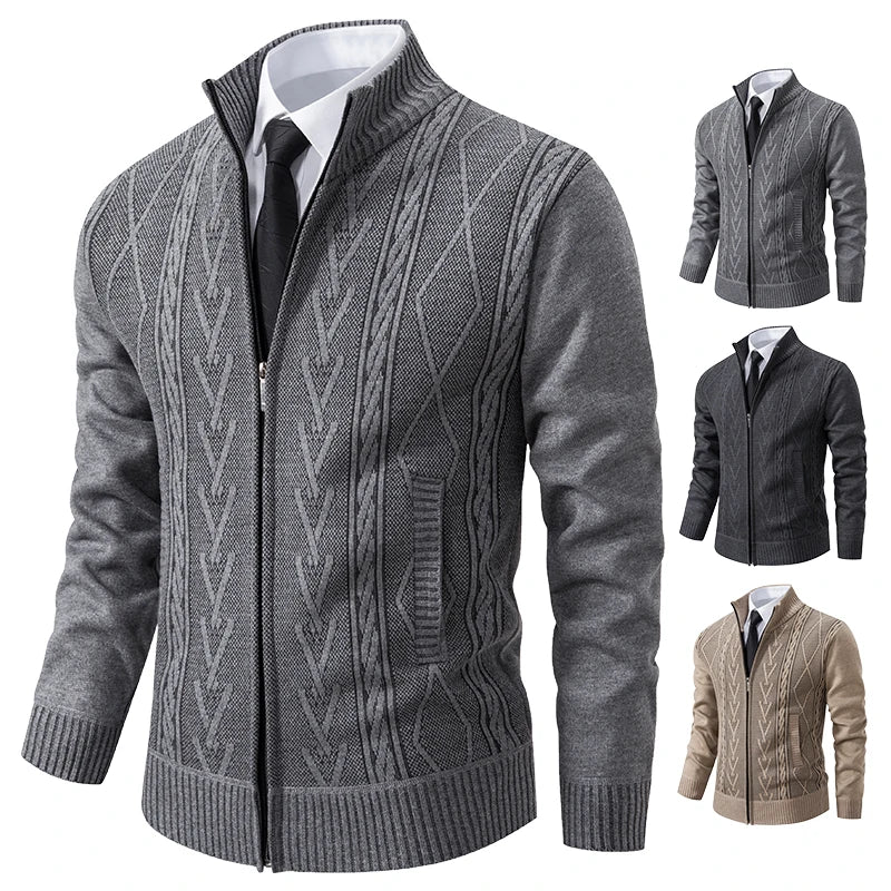 2023 autumn and winter new cashmere padded warm casual knitted sweater.