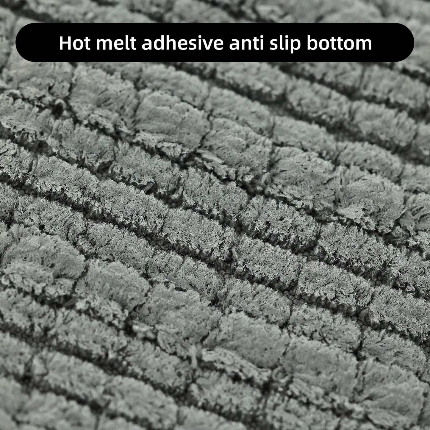 1 piece bathroom carpet bath mat, non-slip super thick lotus pine soft chenille door mat, fluffy foot mat, indoor solid color do