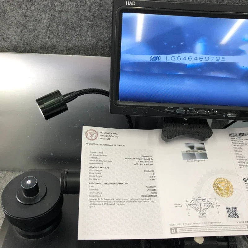 Messi Jewelry With IGI GIA Certificate Round Lab Grown Diamonds 0.5~0.6ct 0.7~0.8ct 0.8~0.9ct 1~1.1ct 1.5ct 1.6~1.7ct Wholesale
