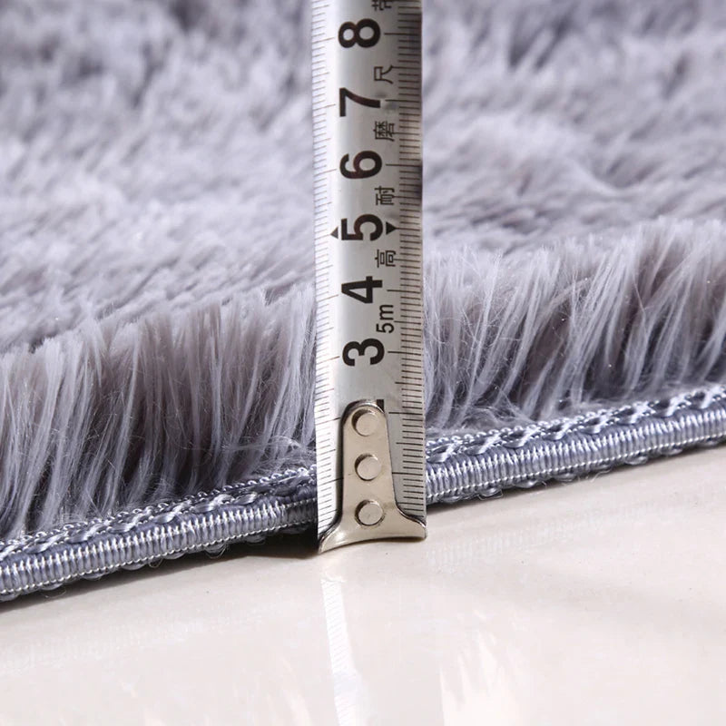 Fluffy Oval Plush Carpet Extra Soft Rug For Living Room ,Sofa Area, Bedroom, Non-Slip Shaggy Floor Mat.