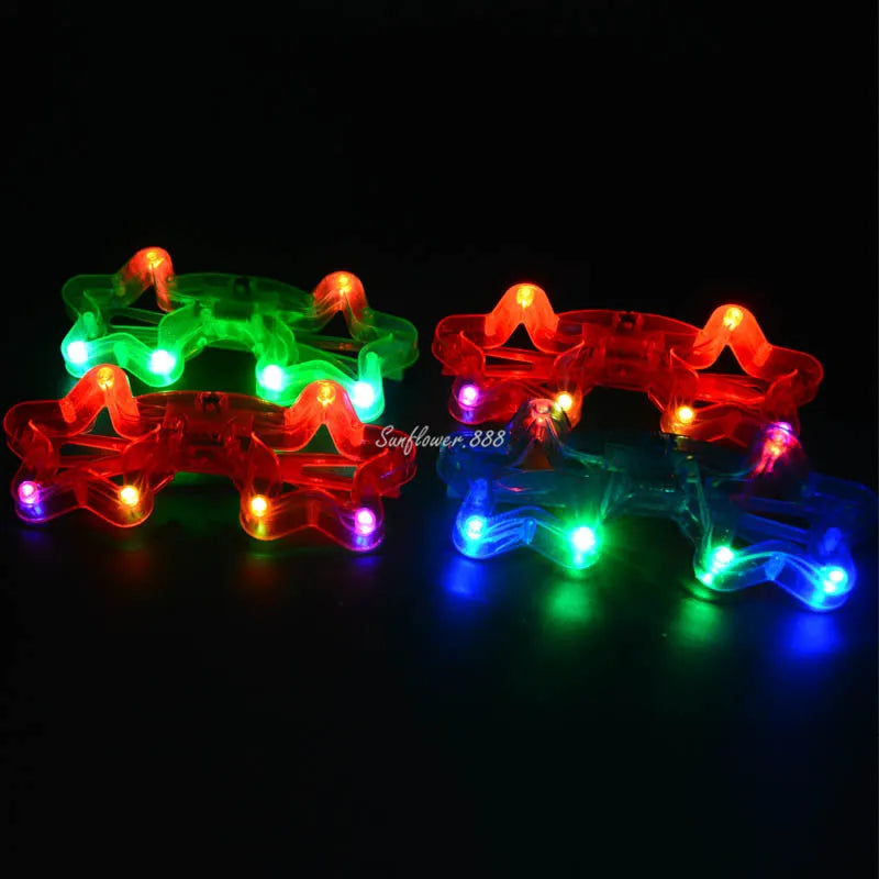 12pcs Adult Kids Women LED Glasses Light Sunglasses Glow Blind Shutter Neon Flash Bar Birthday Wedding Party Halloween Christmas