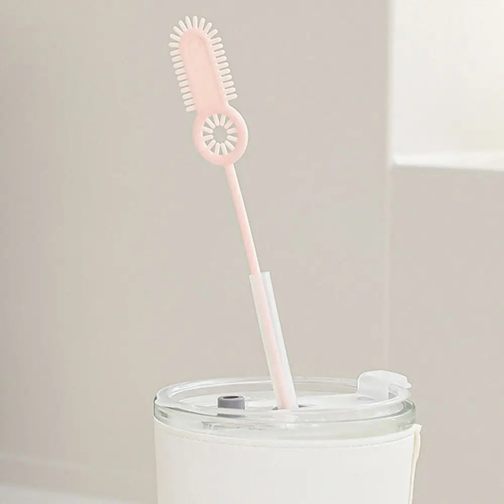 2Pcs Reusable Straw Cleaning Brush Long Household Drinking Straw Cleaner Brush Cleaning Tool Bottle Cleaning Brush