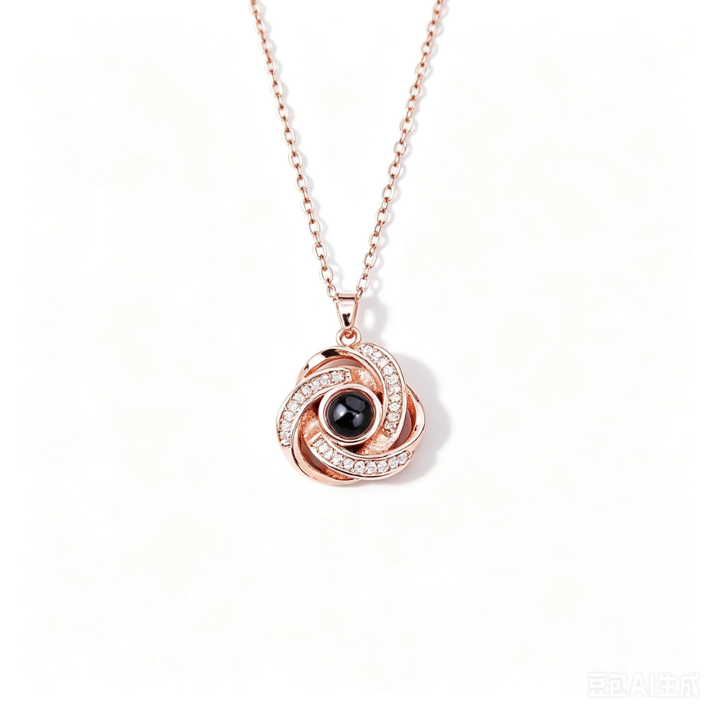 Love Heart Necklace 100 Languages I Love You Projection Pendant Jewelry For Mom Girlfriend Birthday Christmas Romantic Gifts