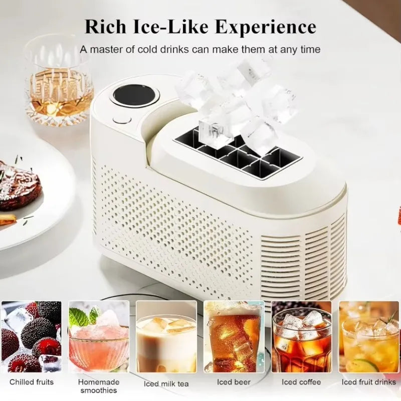 Portable Outdoor Camping Car 8 Grids DV12V Desktop Ice Maker Machine Electric Power RV Quick Freezing Bottled Water Maker