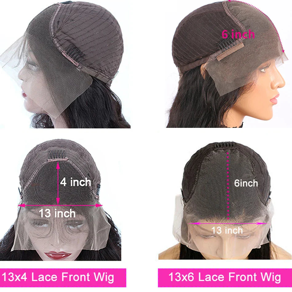 HD Lace Front Human Hair Wigs Straight  For Women