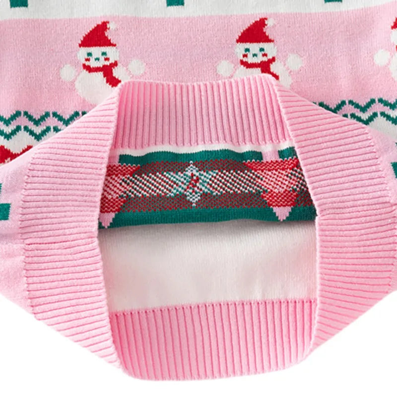 Children Baby Christmas Tree Knitted Autum Winter Boy Girl Clothes Round Neck Kid Toddler Girls Boys Pullover Outerwear