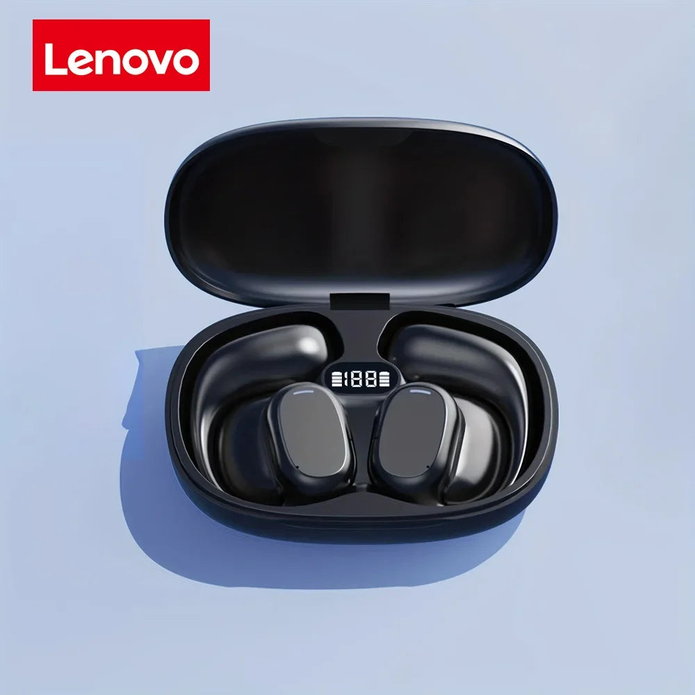 Original Lenovo Wireless Earbuds Bluetooth Bone Conduction Earphones Sports HiFi 9D Stereo TWS Touch Control Noise Cancel