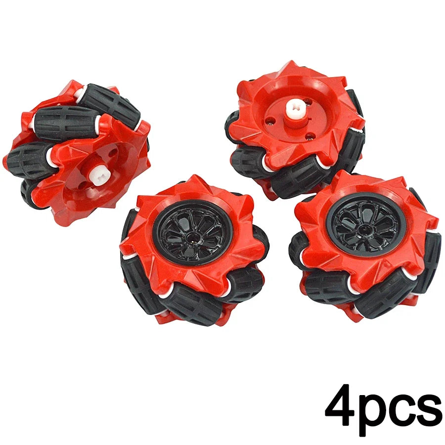 Mecanum MOC Technical Universal Omnidirectional for 45544 EV3 Robotics Model Parts DIY Building Blocks Tires Leduo