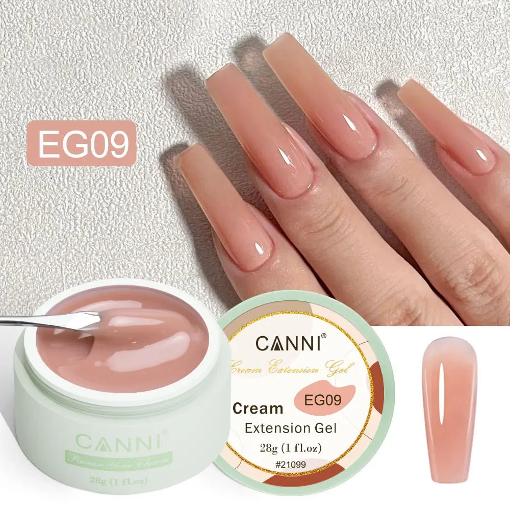CANNI NEW 28g Cream Extension Gel White Clear French Nail Art DIY For Quick Prolong Nails Finger Form Manicure Tips Tools