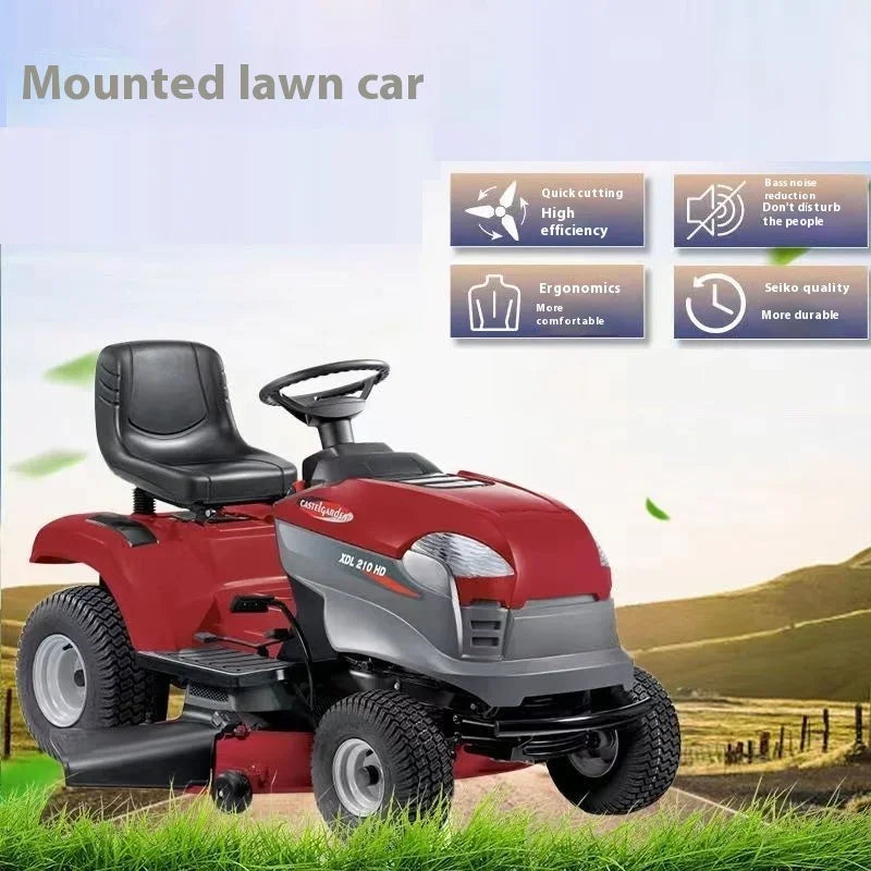 New 42-inch High HP Electric Riding Lawn Mower, Multi-purpose 28v  Trimmer