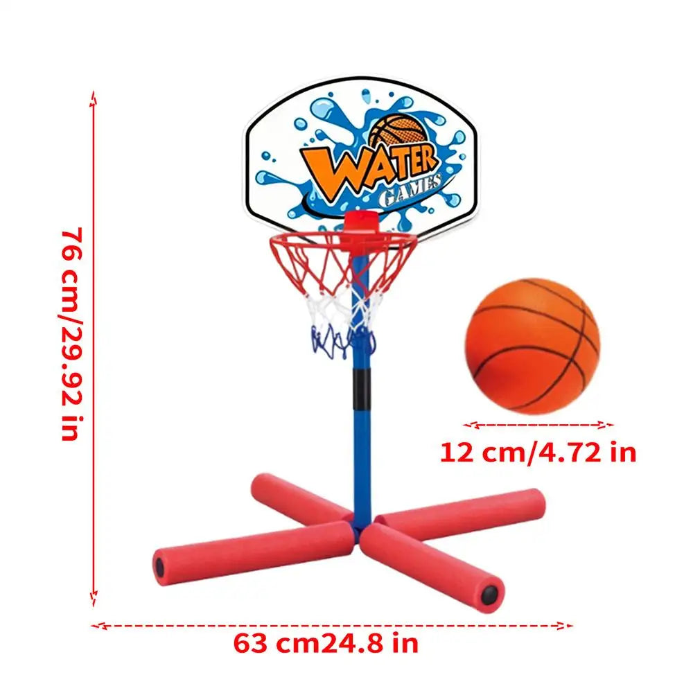 Kids Basketball Hoop Interactive Fun Floating Entertainment Toy Pool Basketball Hoop Toy For Parents Children Kids Family Yard