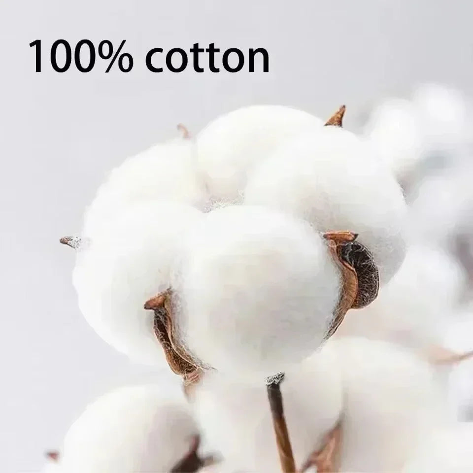 500/300g Heavy-duty White Pure Cotton T-shirt, Thickened Threaded Round Neck Short Sleeves.