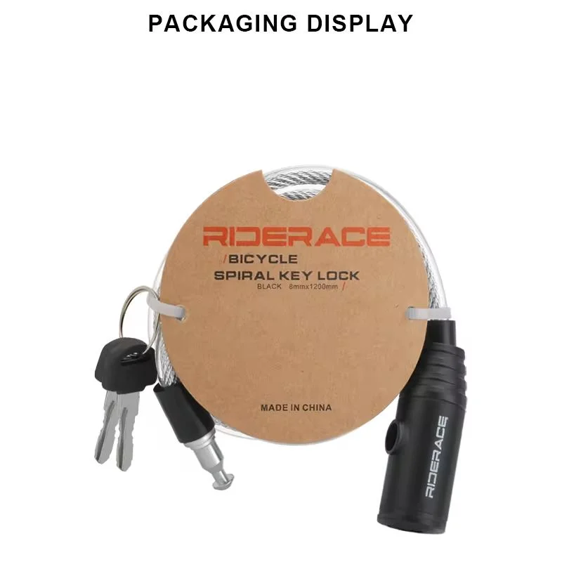 Portable Bike Anti-theft Ring Lock High Security Scooter Electric E-Bike Road Bike Lock Sliver Bicycle Cable Locks