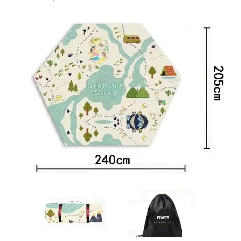 Camping Mat Outdoor Portable Ultra-light Waterproof Picnic Blanket Nature Hike Car Travel Tent Mat Beach Equipment Supplies