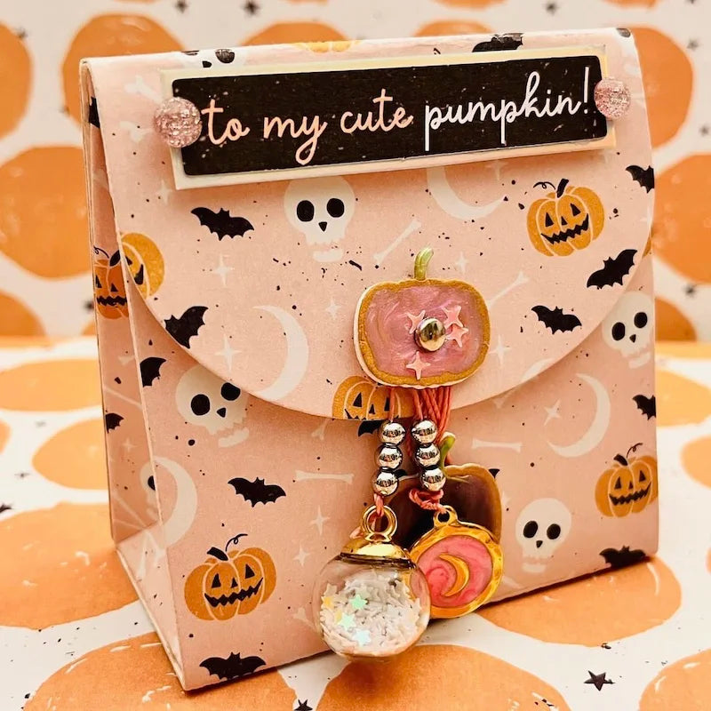 KSCRAFT Halloween Treat Box Metal Cutting Dies Stencils for DIY Scrapbooking Decorative Embossing DIY Paper Cards