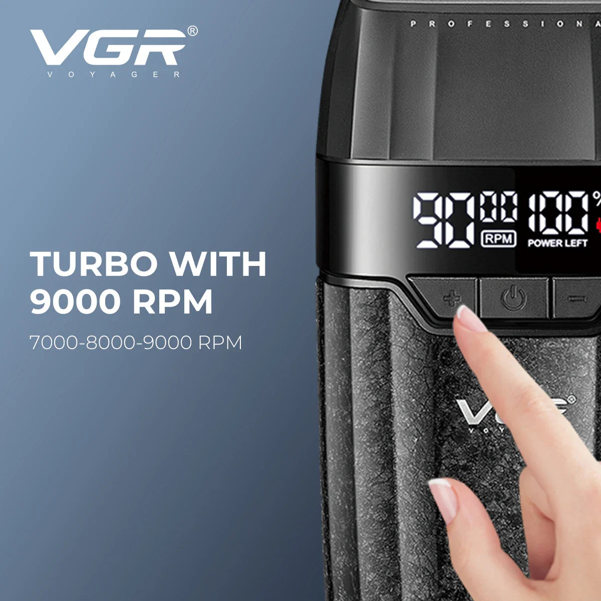 VGR Hair Clipper Professional 9000RPM Hair Cutting Machine, Face Shaver, Reciprocating Beard Trimmer, Hair Trimmer for Men V-640 S3.