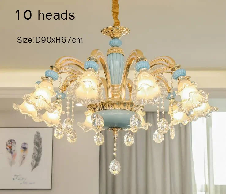 Dining Room Chandelier Light Modern Lighting Bedroom Crystal Lamp Living Lights Nordic Decoration Lamps Home