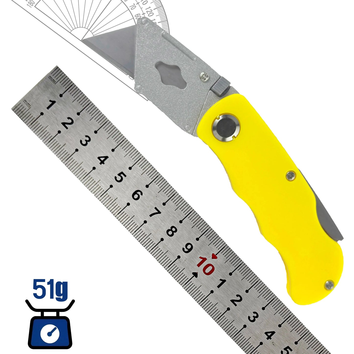 Folding Art Knife - 10 blades, box opener, office supplies, wallpaper knife, multi-functional folding knife，Utility knife
