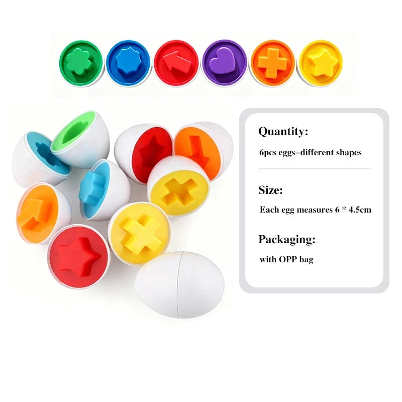 Montessori Games Baby Toy Smart Egg Shape Match Puzzle For Kids  Baby Development Toy Educational Toy For Children 1 2 3 4 Year