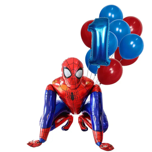 Super Hero Spiderman Foil Balloon Birthday Theme Party Decoration Baby Shower Inflatable Toy Air Globos Supplies
