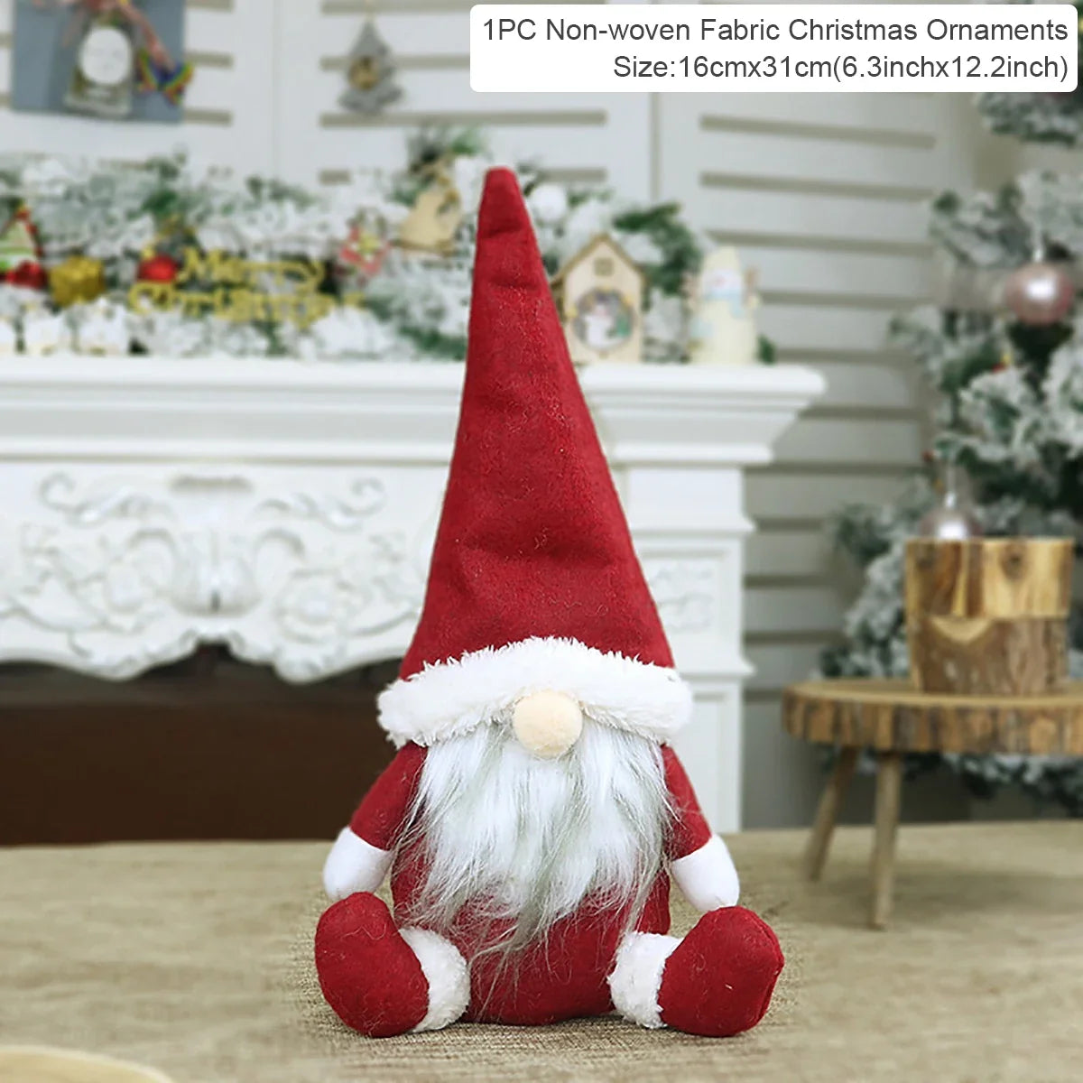 Christmas Faceless Doll Gnome 2023 Merry Christmas Decorations For Home Cristmas Ornament Xmas Navidad Natal New Year 2024