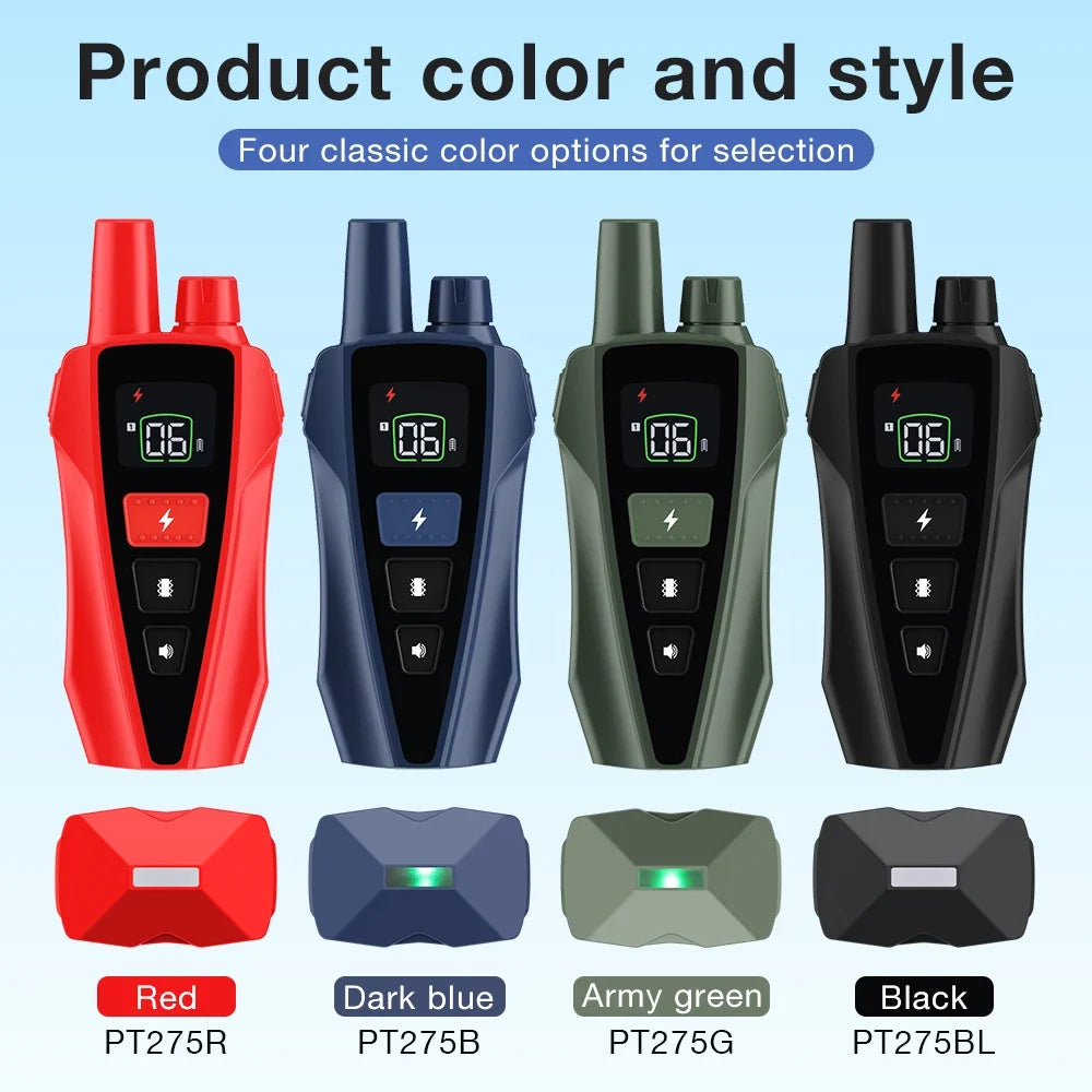 Dog Training Collar Anti Bark Dog Collar Waterproof Rechargeable Pet Remote Control Collar For Electric Shock Vibration Sound