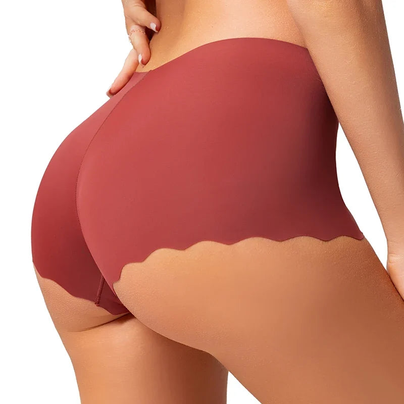 TrowBridge Seamless Leopard Women's Panties Satin Underwear Woman Boxers Breathable Cozy Lingerie Skin-Friendly Female Boyshorts