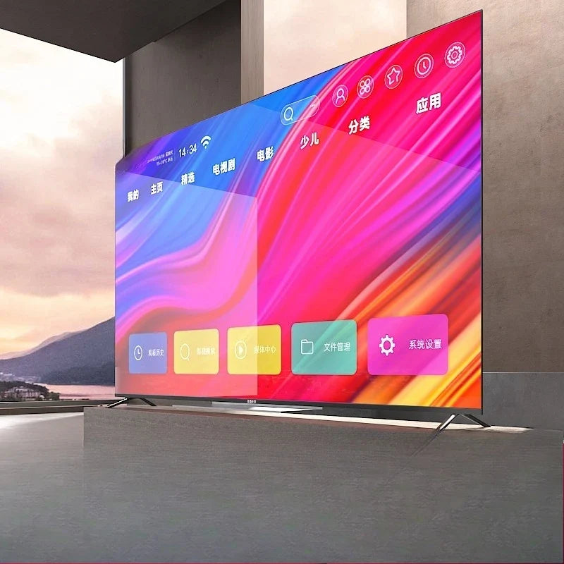 Frameless full screen 100 inch TV 120 network WIFI75 far field voice 85 high definition 4k LCD