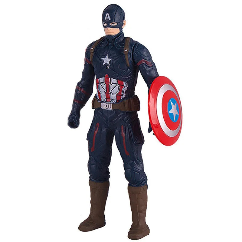 Marvel Spiderman Hulk Ironman Anime Hobby Toy Christmas Gift Movable Joints Luminous Doll Collection Handmade Model Fashion Toy