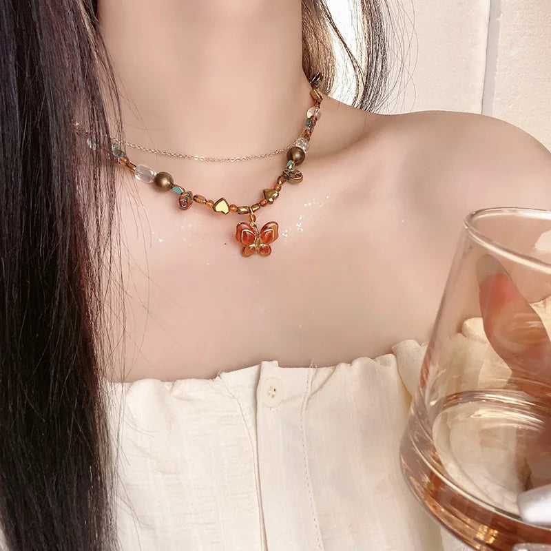 EtherealBe Y2K Opal Necklace for Women - Timeless Elegance