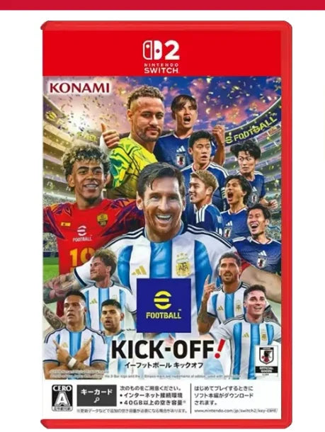 Nintendo Switch 2 EFootball Kick-Off! Physical Game Football Soccer Sports Match Action Game for Switch 2 Console