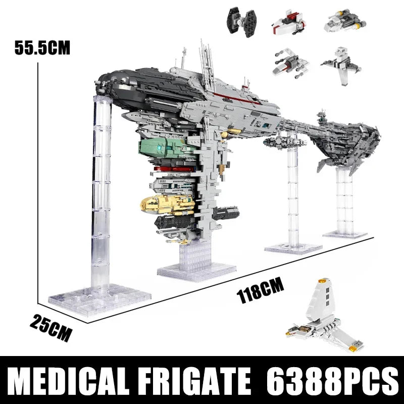 MOULD KING Ideal SPACE WARS Plan Series Star Destroyer Starship UCS Building Blocks Compatible Bricks Model Toys for Boys Adult