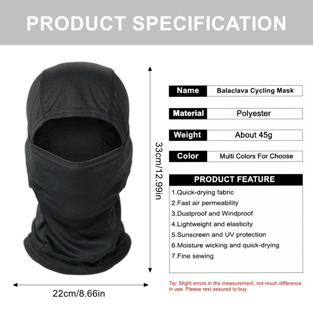 Camouflage Balaclava Full Face CS Mask Ski Cycling Hunting Head Neck