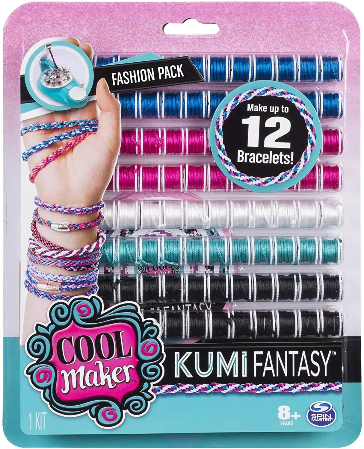 Cool Maker 2-in-1 KumiKreator Necklace & Friendship Bracelet Maker Activity Children's Toy Girl Hair Extension Maker Fashion Toy