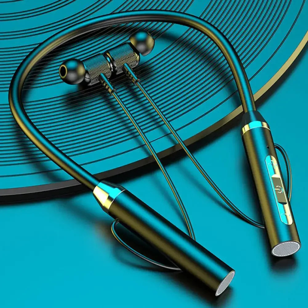 Wireless Headphones Bluetooth 5.0 Neckband Earphones Silicone Hifi 9D Stereo Sports Headset Halter Waterproof Magnetic Earbuds
