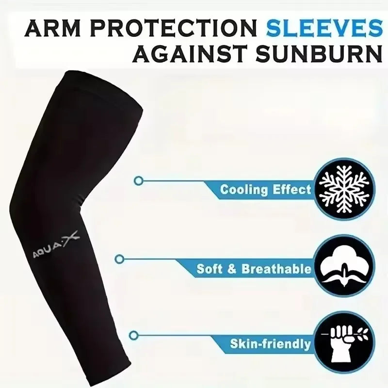 3Pairs Breathable Sun Protection Sleeves UV Protective Gear for Outdoor Adventures Sports And Driving
