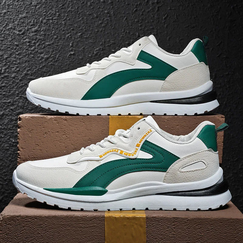Men's Low-Top Laced Training Sneakers, Suitable for Outdoor Workouts, Anti-Slip Comfortable Hiking Shoes