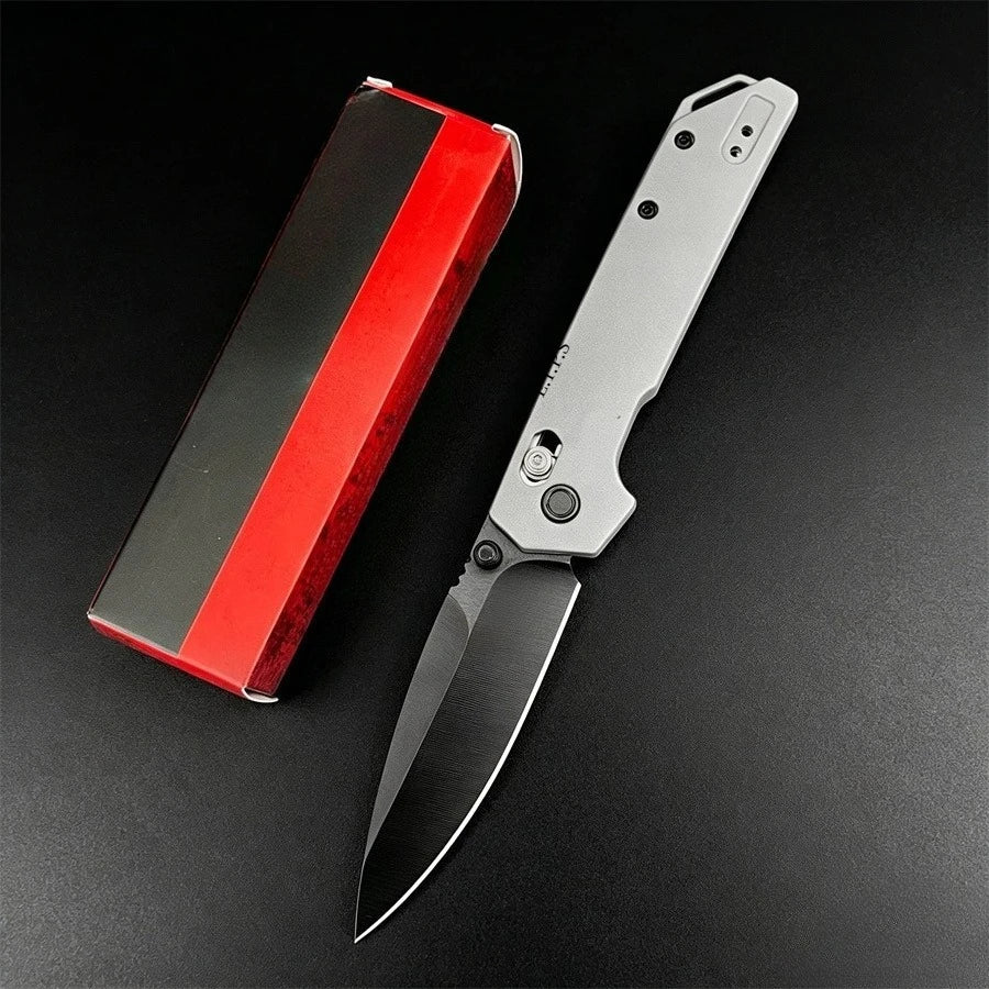 Ks2038 Lightweight Folding Knife - 3.4" EDC Tool Spear Point Blade DuraLock Outdoor Pocket Knife with Reversible Clip for Hunting, Camping