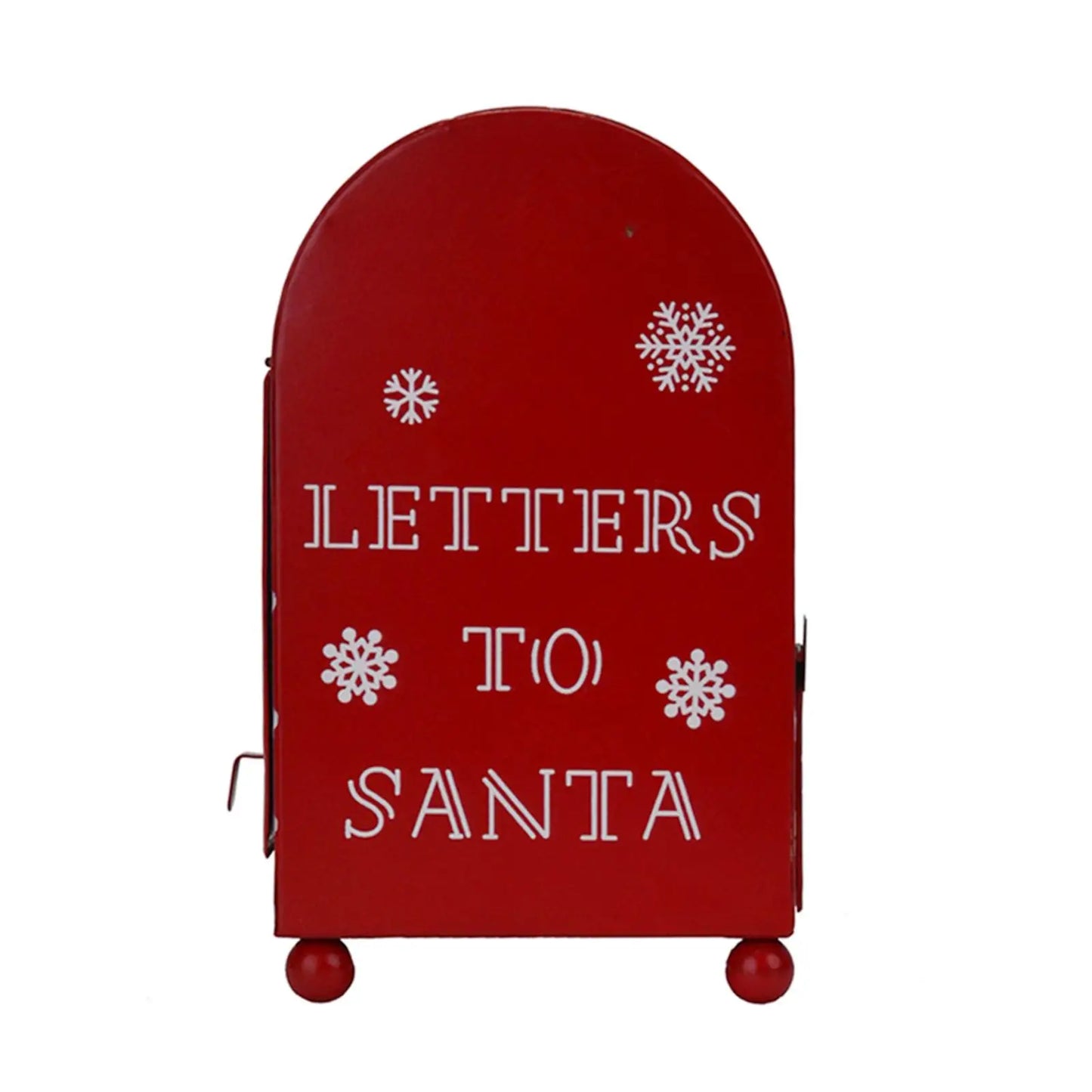 Christmas Mailbox Metal Letter Box Postbox Xmas Delivery Mailbox for Garden Christmas Party Wedding Party Farmhouse Holiday