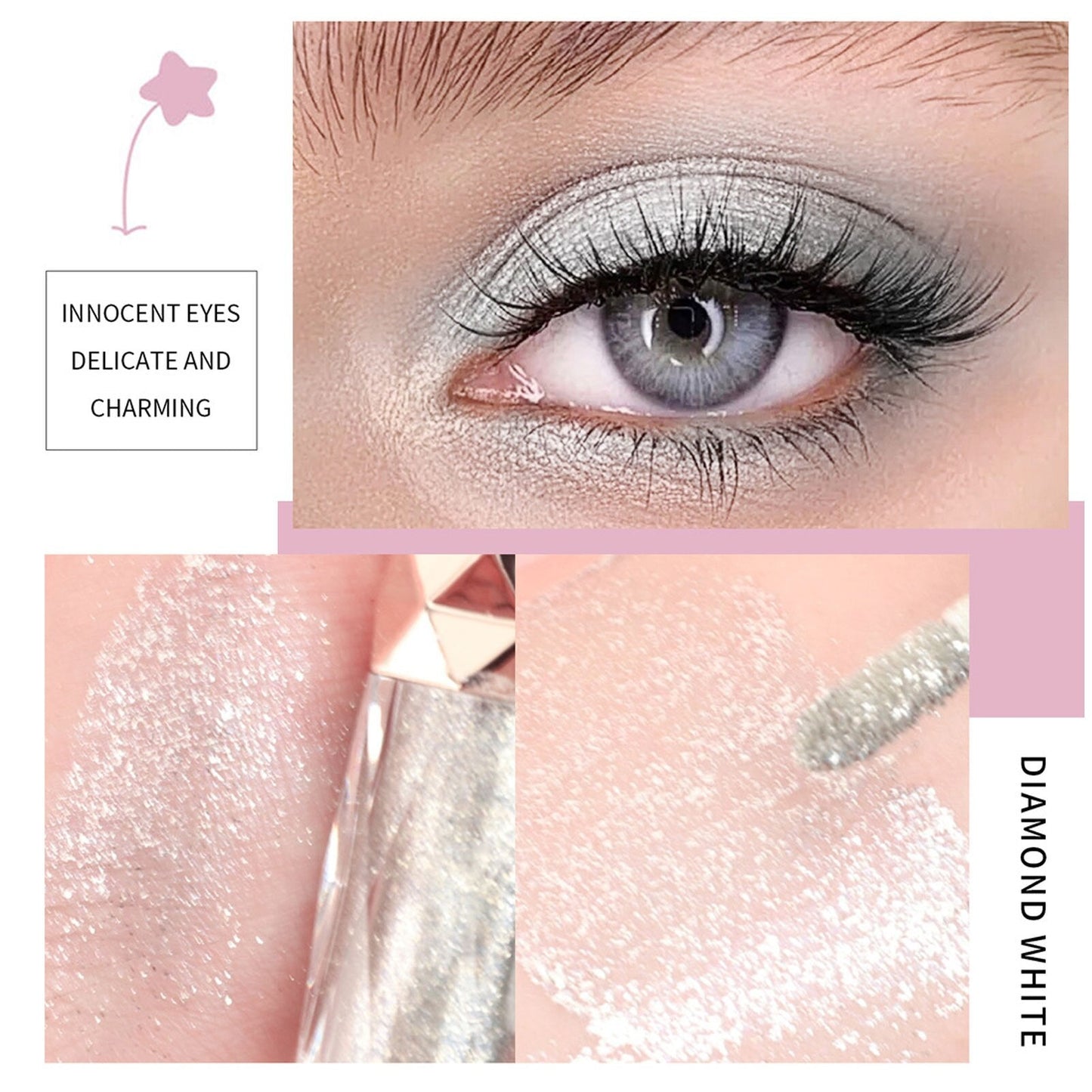 Liquid Glitter Eyeshadow High Pigment Shimmer Eye Shadow 6 Colors Long-lasting Makeup For Eyeliner Highlight Blush