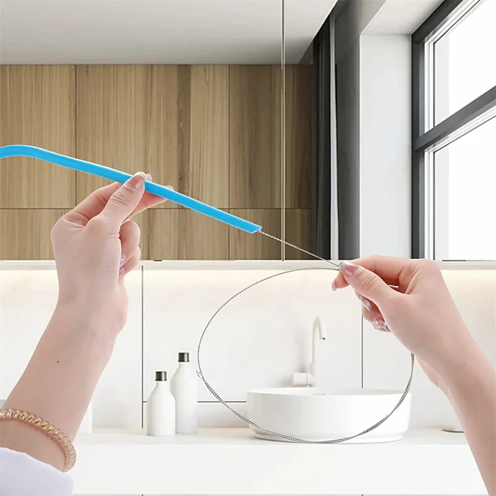 4pcs/pack 40 Inches Brush Cleaner for Cleaning Straw, Kegerator, Feeding Tube, Siphon Hose, Sunroof Drain, Refrigerator Drain, 2
